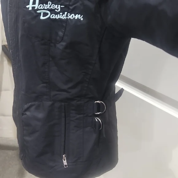 Harley-Davidson Black and Yellow Graphic Bomber Jacket - Picture 5 of 16